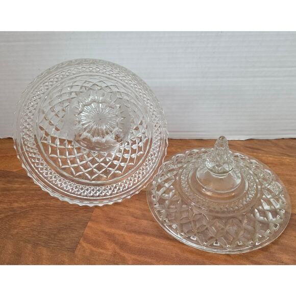 Wexford Anchor Hocking Clear Glass Candy Compote Dish 6" Width - Picture 2 of 5